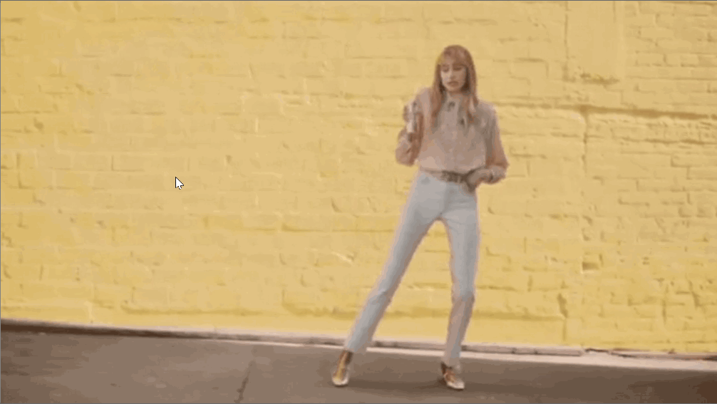 The awkward woman dancing in the "Groove" Diet Coke commercial.