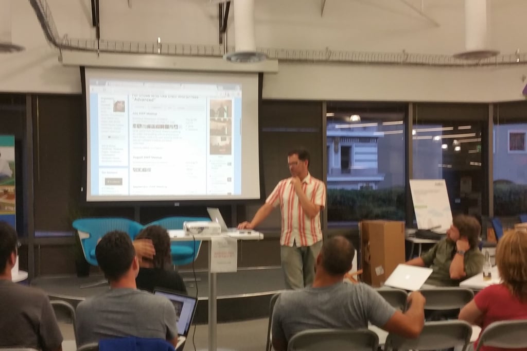 Matt presenting at our local AWP Meetup