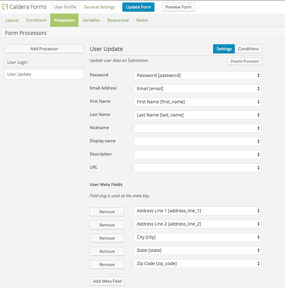 Adding custom user meta fields