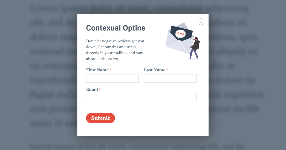 Contexual Optins with Caldera Forms